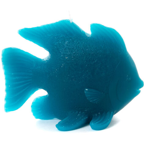 Amadeus - Bougie poisson bleu (lot de 4)