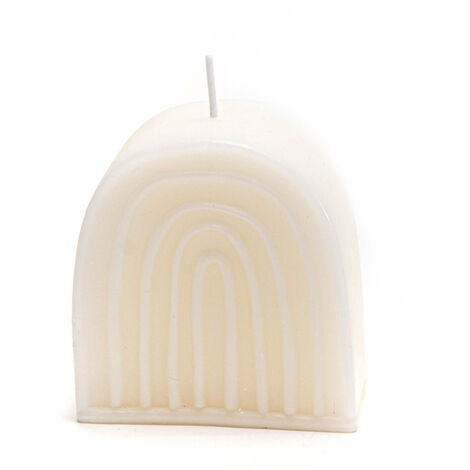 Amadeus - Bougie Rainbow petit modèle blanche (lot de 6)