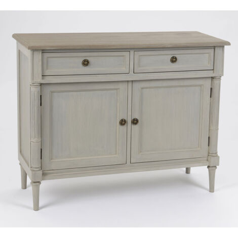 Amadeus - Buffet étroit 2 tiroirs Edouard 100x35 cm en Bois