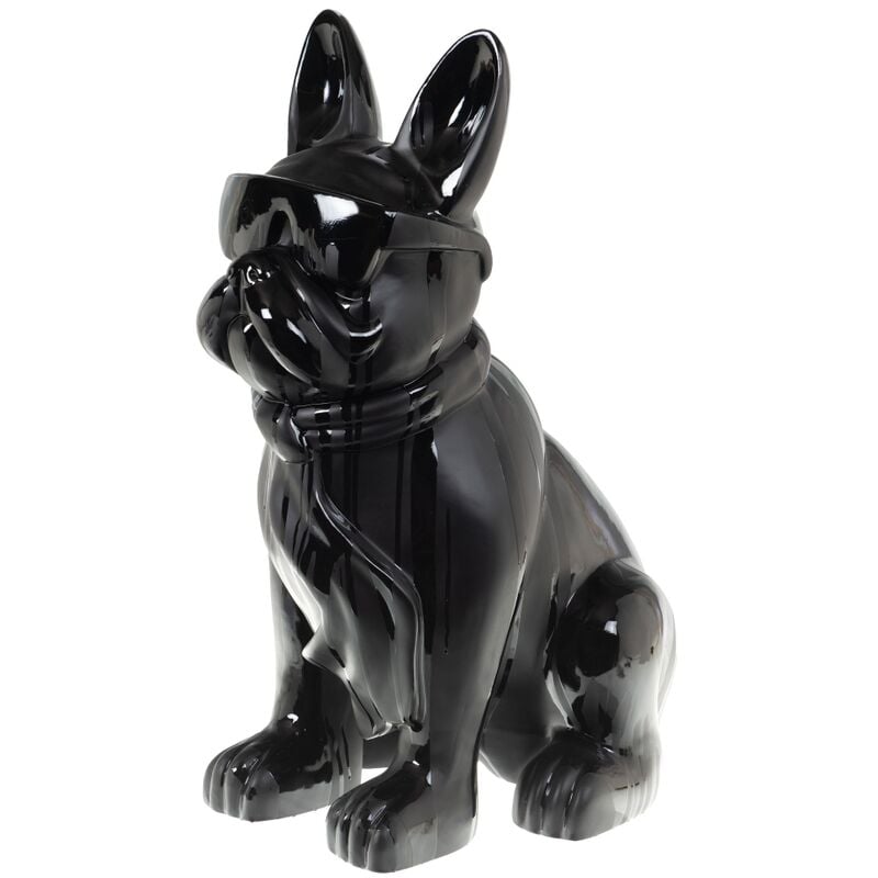 Bulldog cravate Loft noir 80 cm - Amadeus