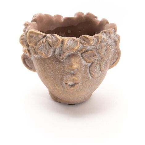 Amadeus - Cache pot Bisous doré petit modèle