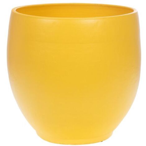 Amadeus - Cache pot Esna 35 x 34 cm jaune