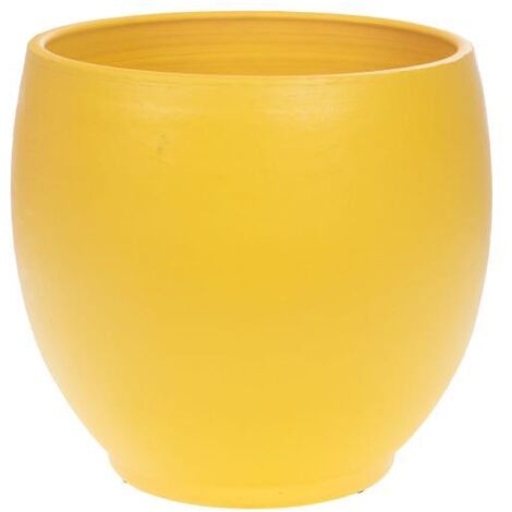 Amadeus - Cache pot Esna 39 x 38 cm jaune