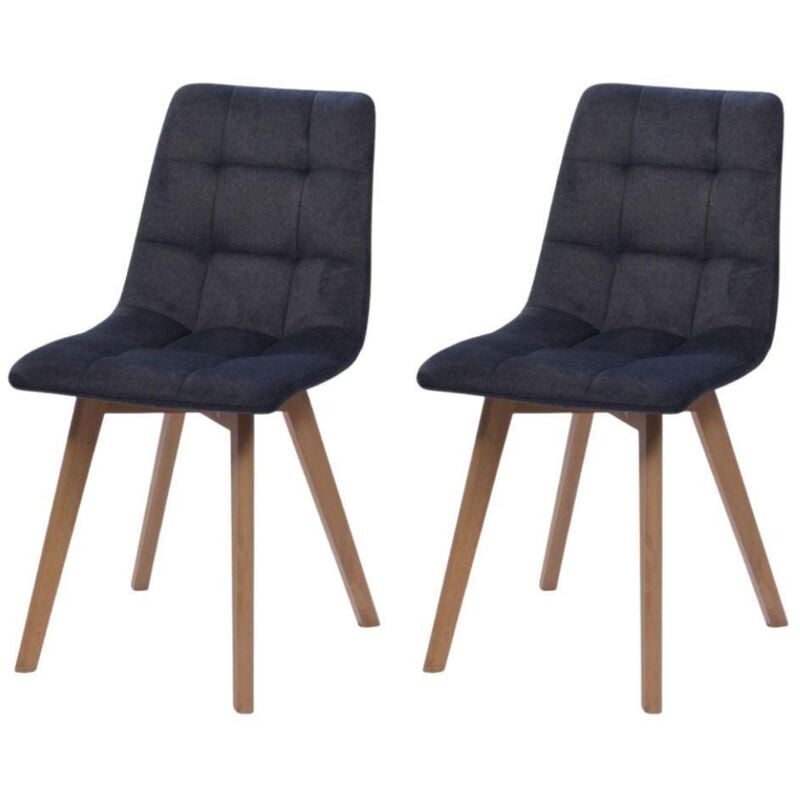 Amadeus - Chaise Archibald grise (lot de 2)