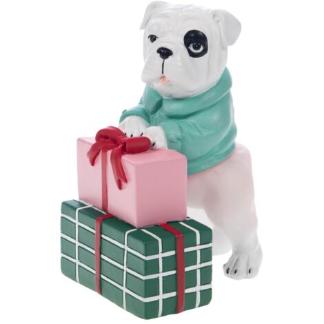 Amadeus - Chien Bull Santa cadeau (lot de 2)
