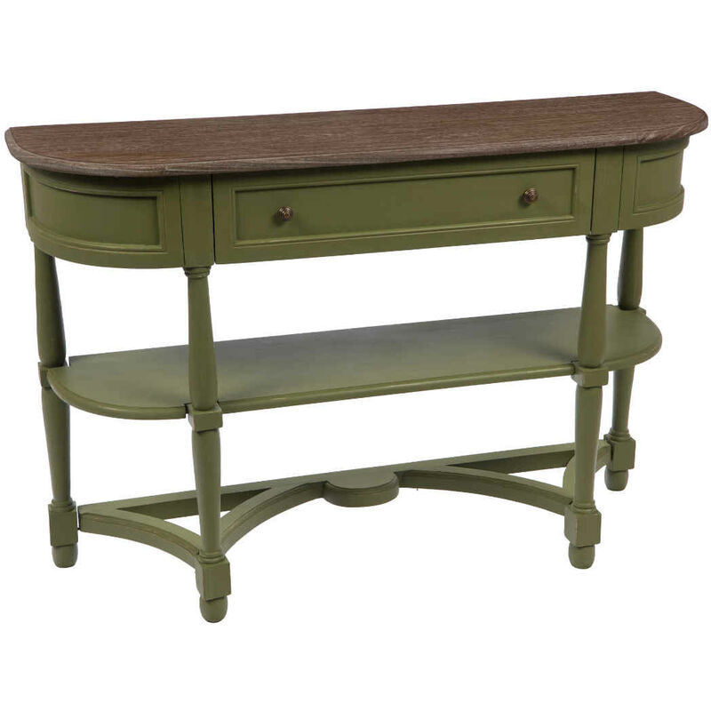 Amadeus - Console drapier Bohème olive en bois