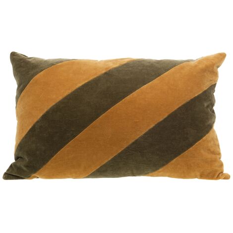 Amadeus - Coussin bande trio Kaki 40x60 cm