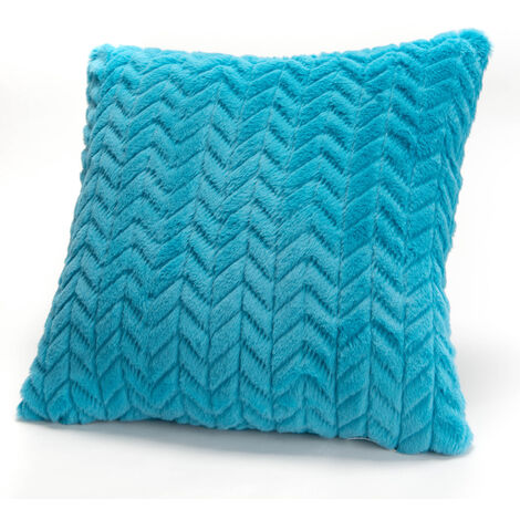 Amadeus - Coussin bleu turquoise chevron 40x40 cm
