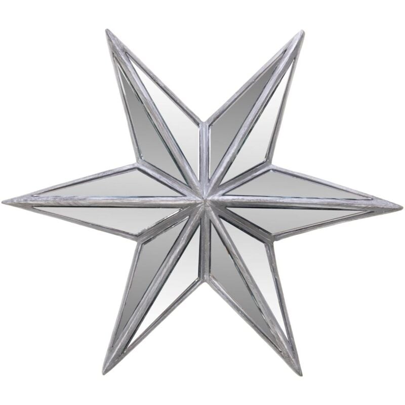 Etoile murale argent 5 branches - Amadeus