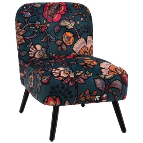 HELLIN Amadeus - Fauteuil bucolique Indi bleu