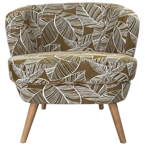 Amadeus - Fauteuil Dagmard feuille miel