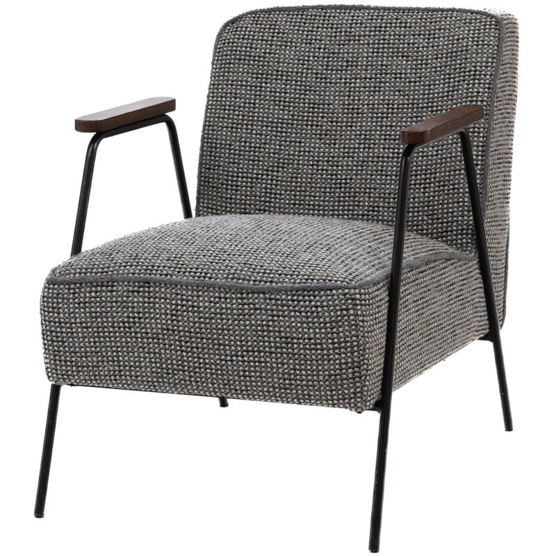 Hellin - Amadeus - Fauteuil Huggy chiné gris