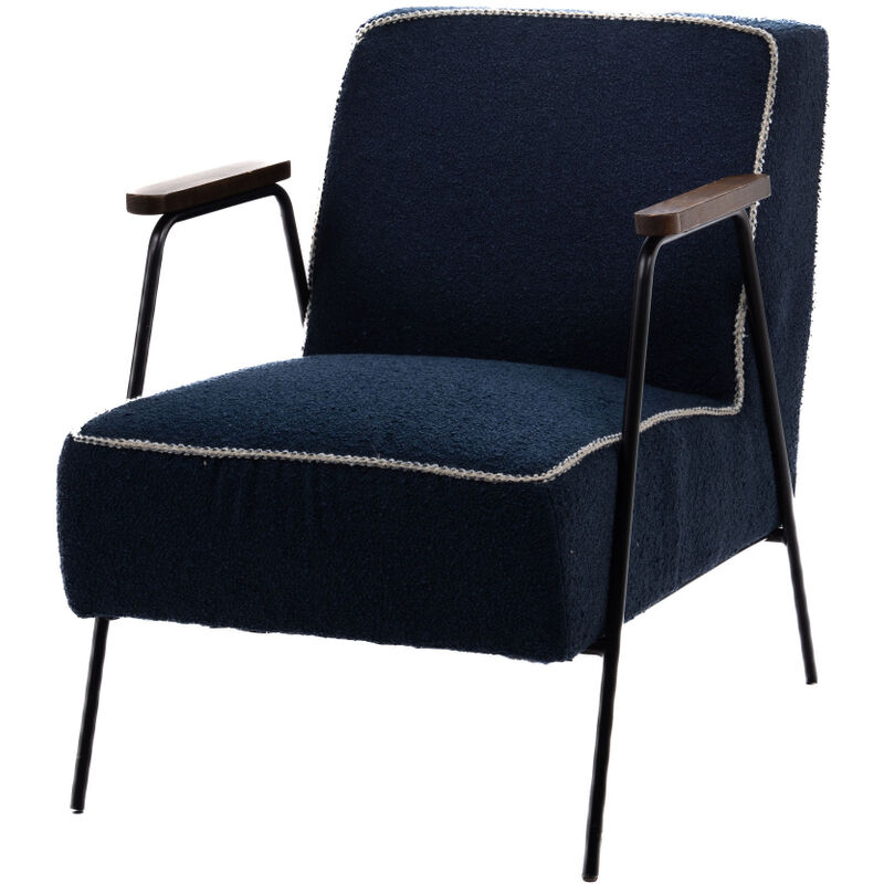 Amadeus - Fauteuil Huggy uni bleu