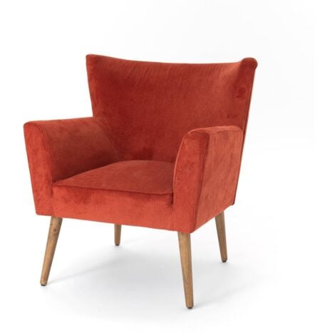 HELLIN Amadeus - Fauteuil Léon terracotta