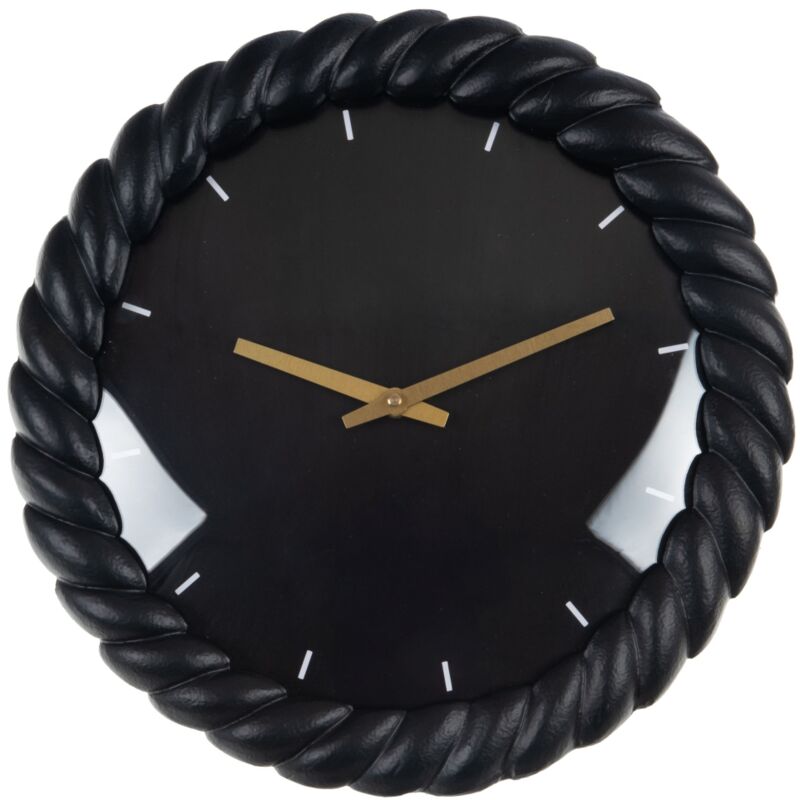 Horloge torsade noire 31 cm - Amadeus