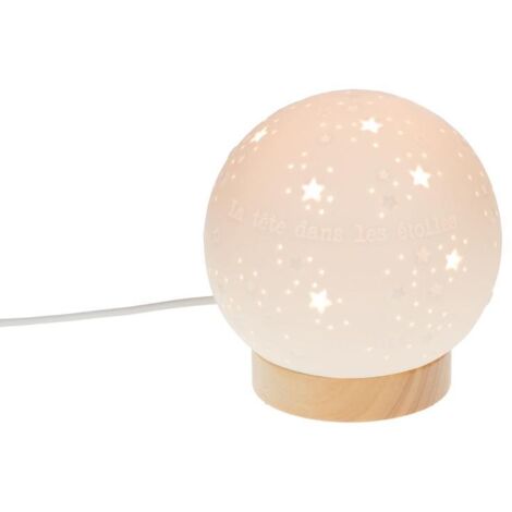 Amadeus - Lampe Constellation blanche en porcelaine hauteur 16,3 cm