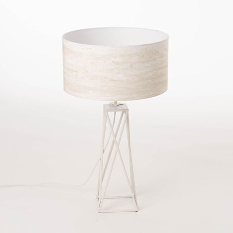 Amadeus - Lampe table Mathis blanc - Blanc