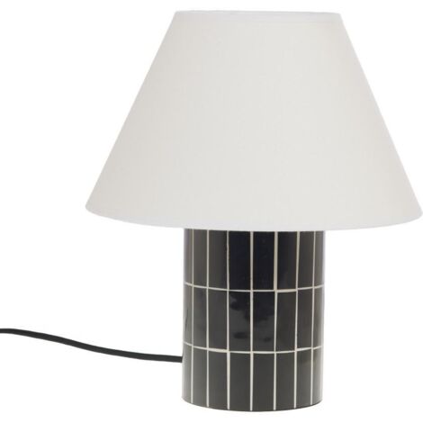 Amadeus - Lampe Tiléa petit modèle abat jour en lin