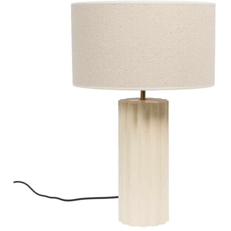 Lampe Titouan crème avec abat-jour - Amadeus