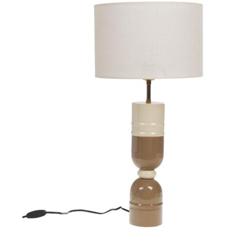 Amadeus - Lampes Smiles taupe abat jour en jute
