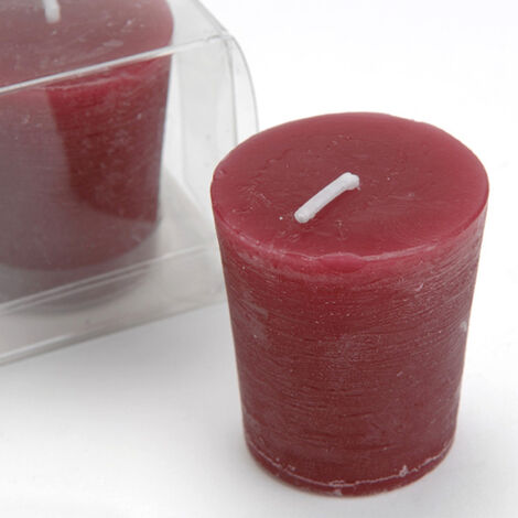 Amadeus - Lot de 4 bougies Votive 4,3 x 4,7 cm sangria