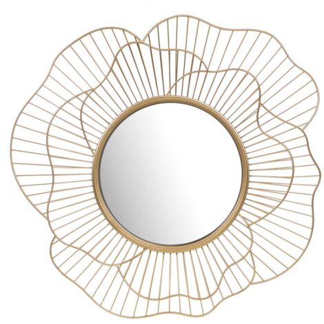 Amadeus - Miroir Flower doré 71 cm