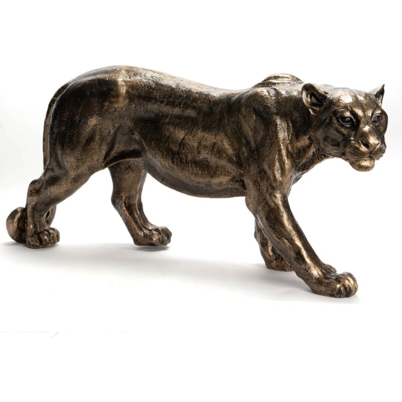 Panthère patine 80 cm dorée - Amadeus