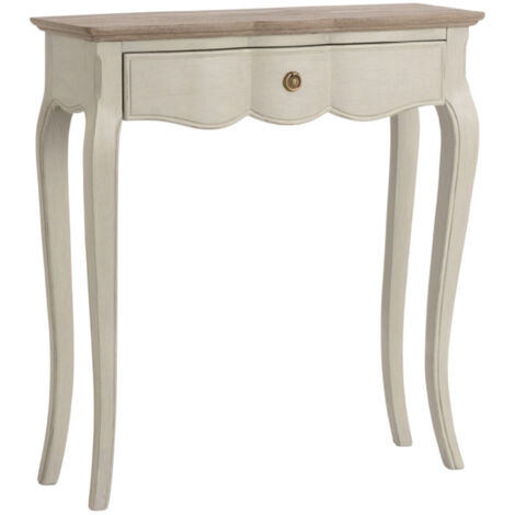 Amadeus - Petite console beige Maddy 80x25 bois de Mindi