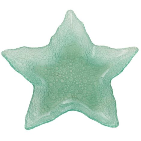 Amadeus - Plat étoile de mer bleu 28 cm