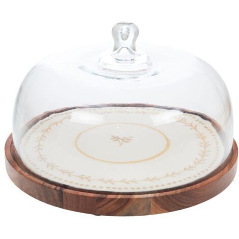 Amadeus - Plat rond avec cloche Romy 30 cm