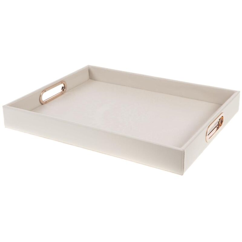 Plateau Opaline taupe 30x40 cm - Amadeus