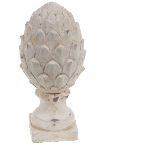 Amadeus - Pomme de pin blanche patine 19,5 cm