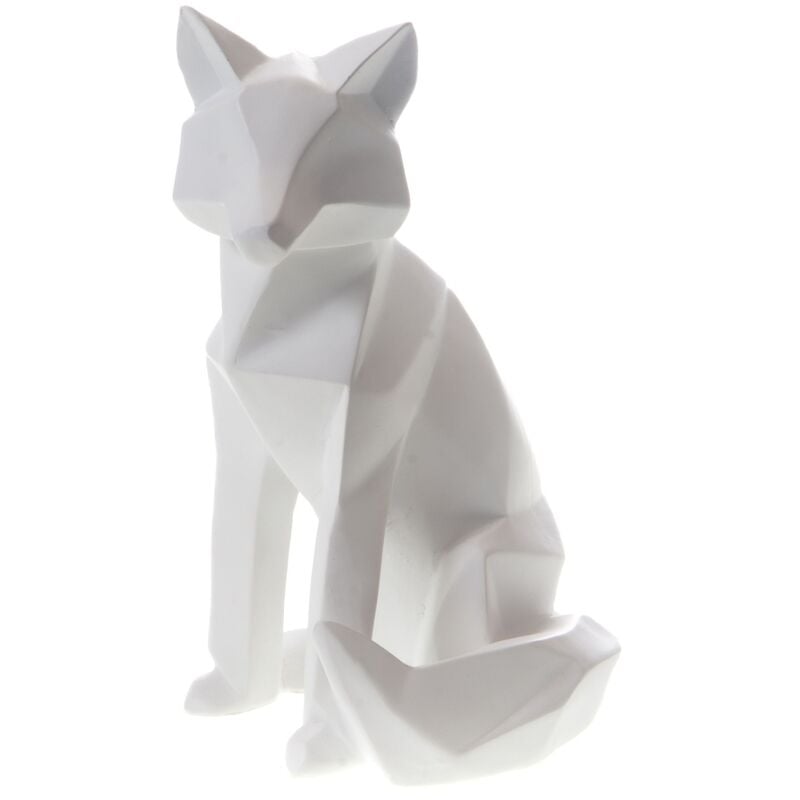 Amadeus - Renard origami blanc mat 15,8 cm - Blanc
