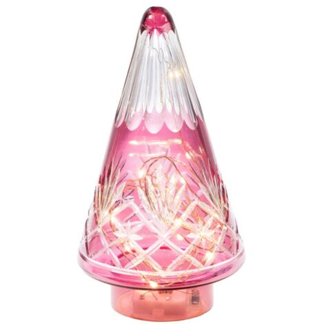 Amadeus - Sapin de Noël Led rose 24 cm