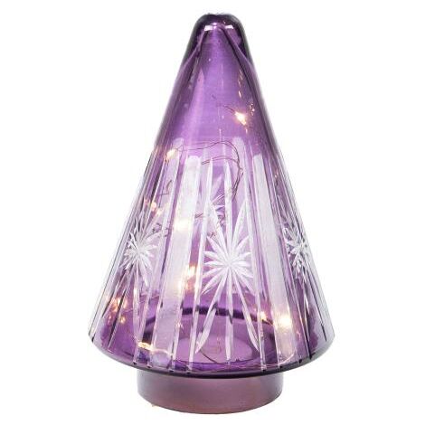 Amadeus - Sapin de Noël Led violet 15 cm