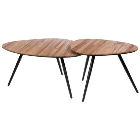 Amadeus - Set de 2 tables basses Bella en teck