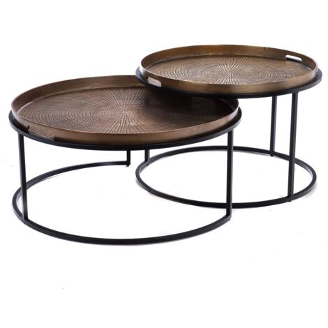 Amadeus - Set de 2 tables basses plateau