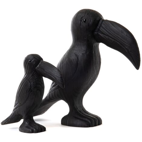 Amadeus - Set de 2 toucans Bertrand noirs