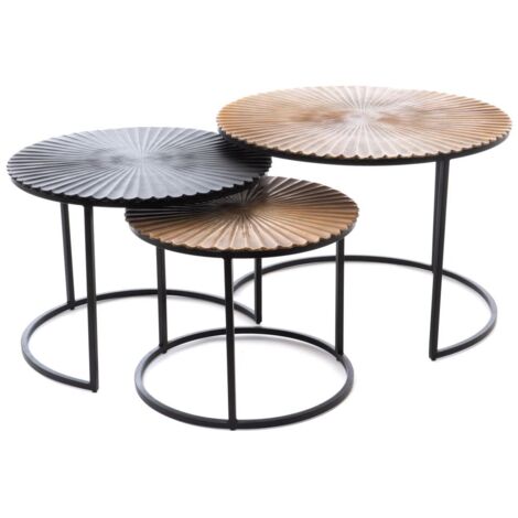 Amadeus - Set de 3 tables basses Fleur
