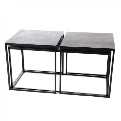 Amadeus - Set de 3 tables basses Prato noir