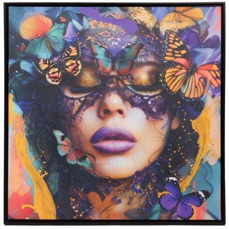 Amadeus - Toile dentelle Papillon 100x100 cm