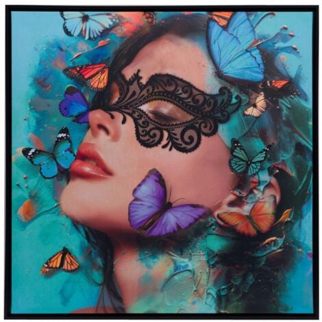 Amadeus - Toile masque Papillon 100x100 cm