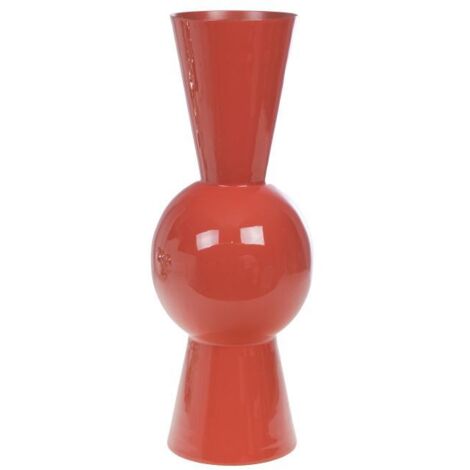 Amadeus - Vase Gatsby brique en métal 55 cm