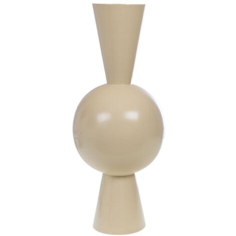 Amadeus - Vase Gatsby crème en métal 74 cm
