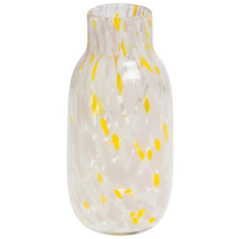 Amadeus - Vase Izak jaune et rose clair 28 cm