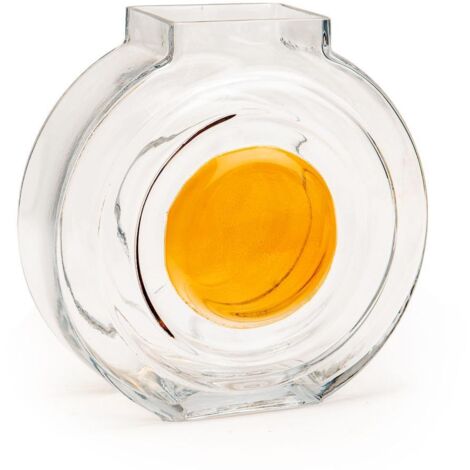 Amadeus - Vase Rond Ambre 20 cm