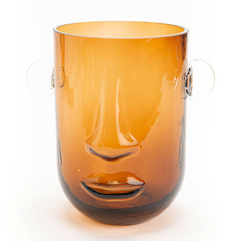 Amadeus - Vase visage marron