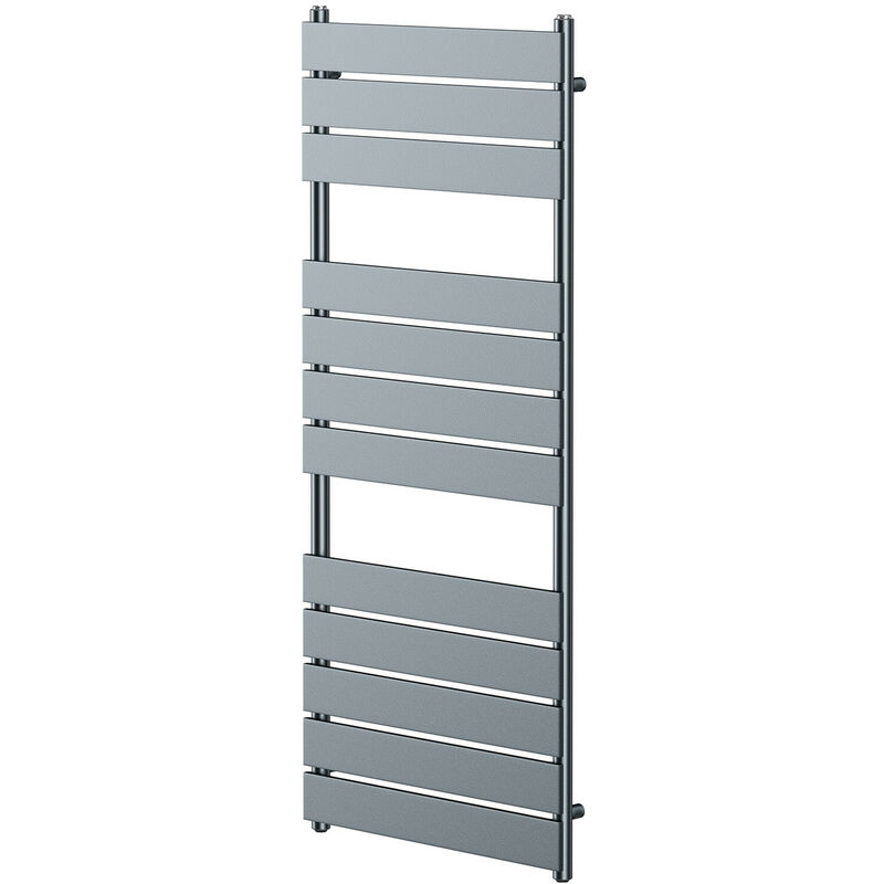 Amaldi Anthracite 1200mm x 500mm Heated Towel Rail - Wholesale Domestic