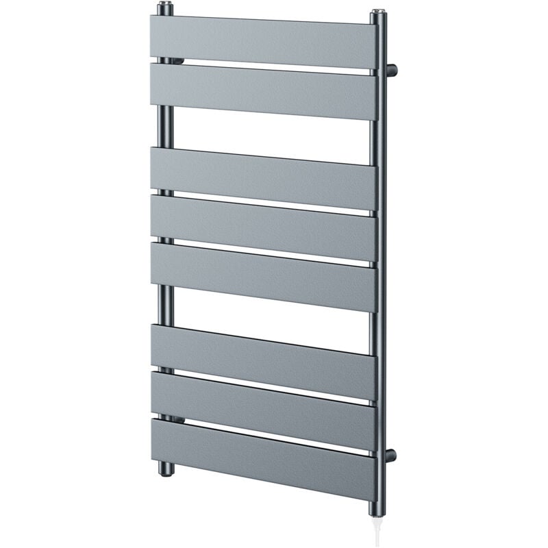 Amaldi Anthracite 800mm x 500mm Electric Heated Towel Rail - Wholesale Domestic