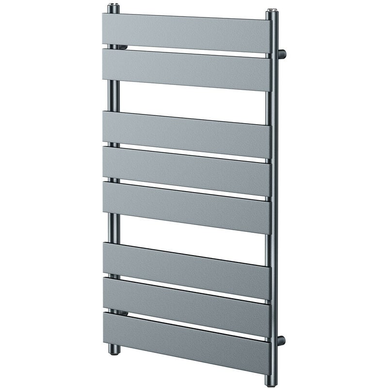 Amaldi Anthracite 800mm x 500mm Heated Towel Rail - Wholesale Domestic